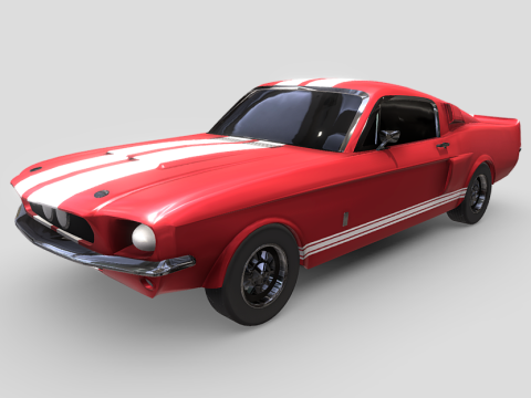 1967 Ford Mustang Shelby GT500 3d model