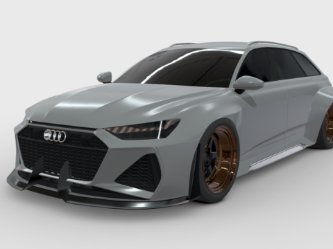 Audi RS6 Avant Wide Body Kit 3d model
