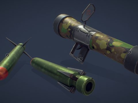 Casual bazooka 3d model