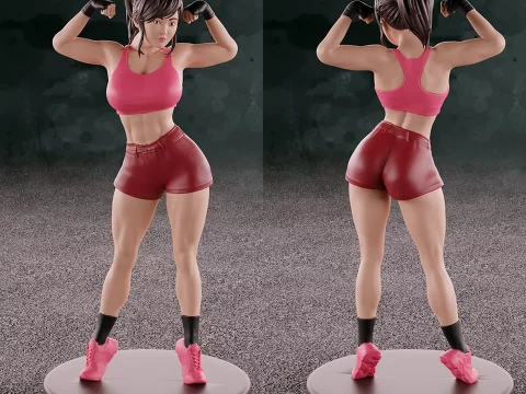 Fighter Girl 3d model