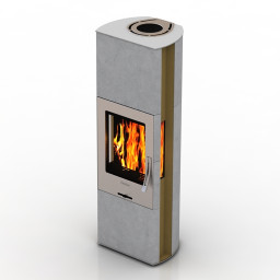 Fireplace Contura 35T 3d model
