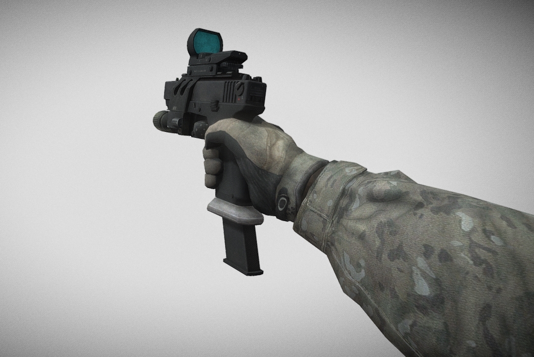 Glock 18 With Hands And Animations 3d model