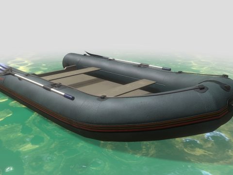 Inflatable Boat 3d model