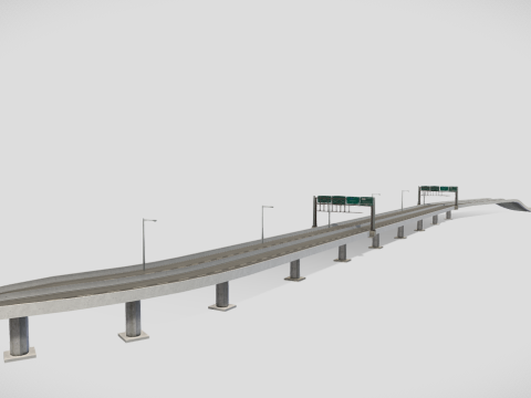 LA Highway Overpass 3d model