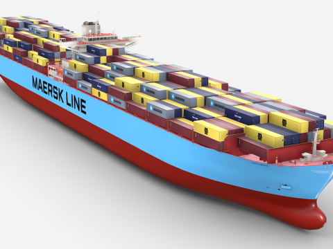 Maersk Container Ship 3d model