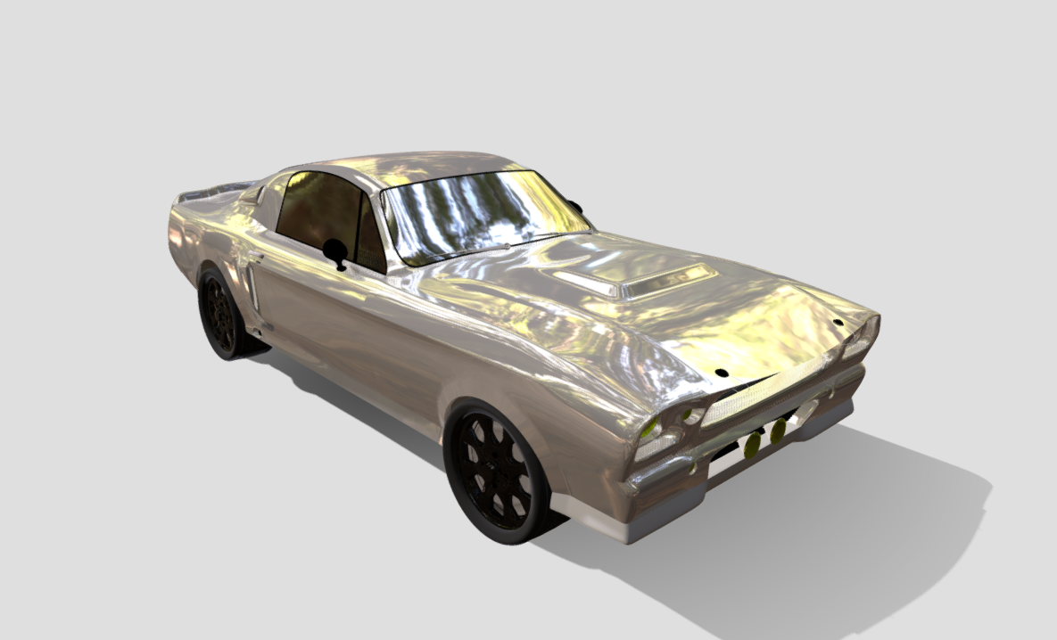 Mustang Shelby Gt500 1967 3d model