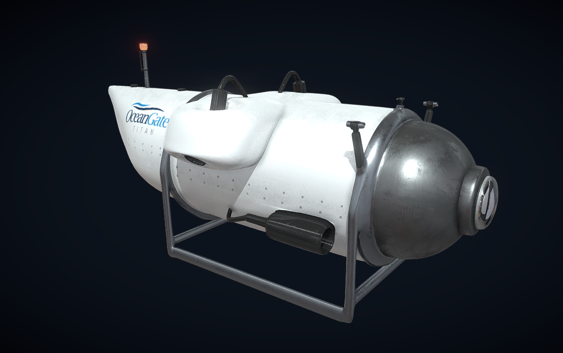 OceanGate Titan Submersible 3d model