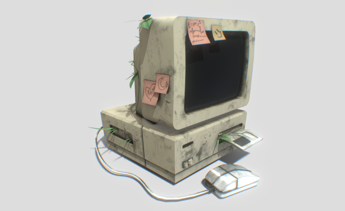 Old PC 3d model