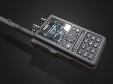 Portable Radio – Walkie Talkie 3d model