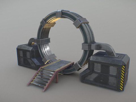 Sci-Fi Portal Gateway 3d model