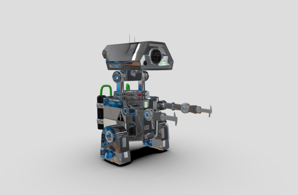 Sci-fi Robot Worker 3d model