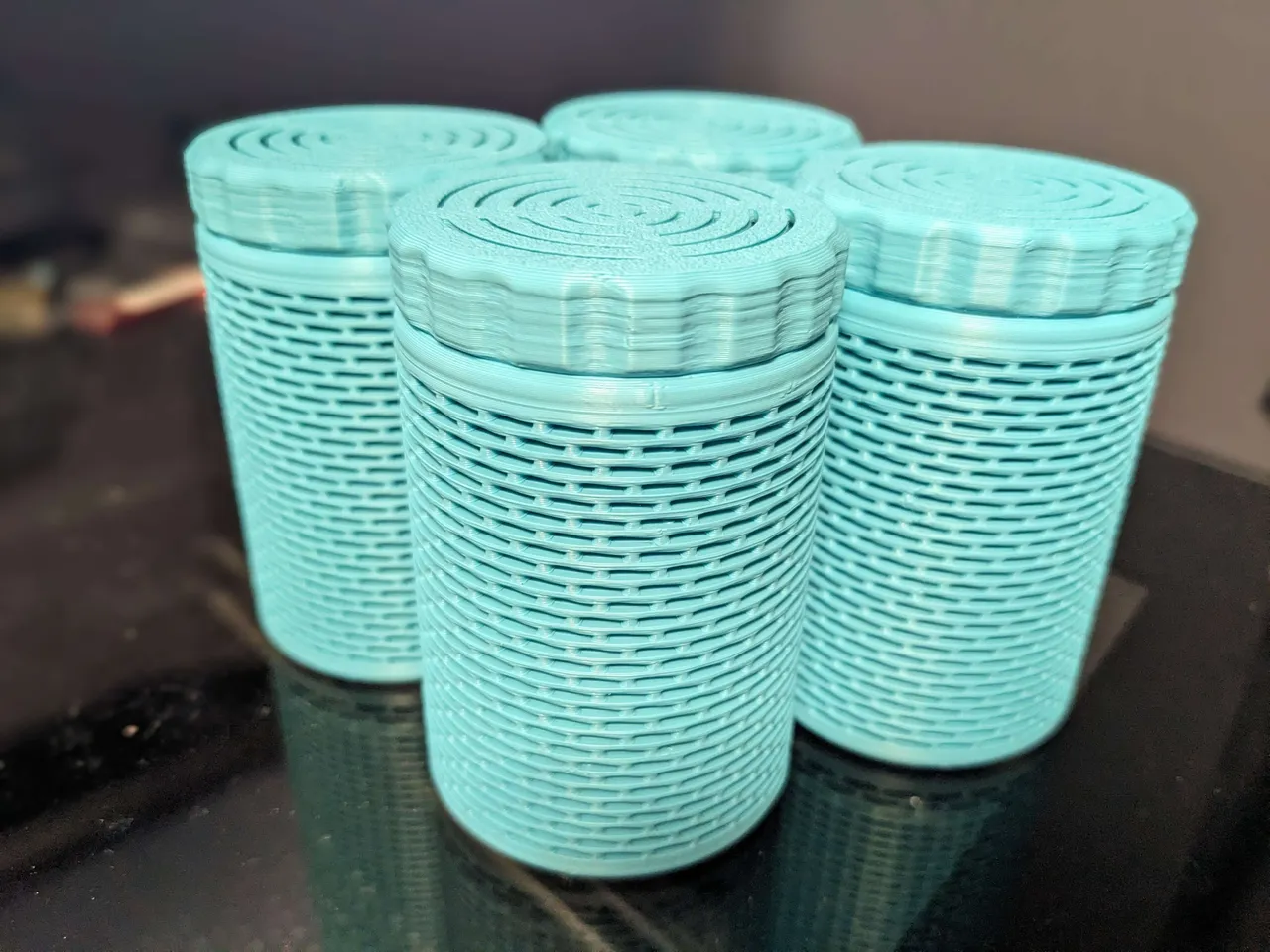 Stronger Silica gel spool container 3d model