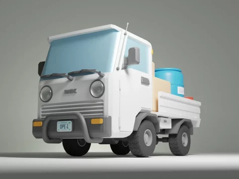 Suzuki Carry Kei Truck 3d model