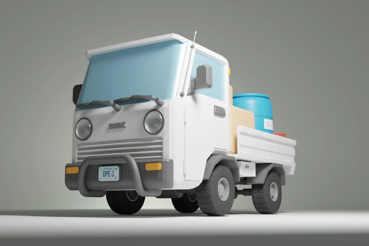 Suzuki Carry Kei Truck 3d model