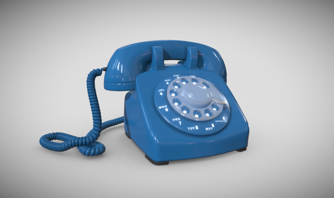 Telephone 3d model