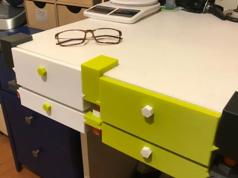 Under the Desk Clamp Drawer 3d model