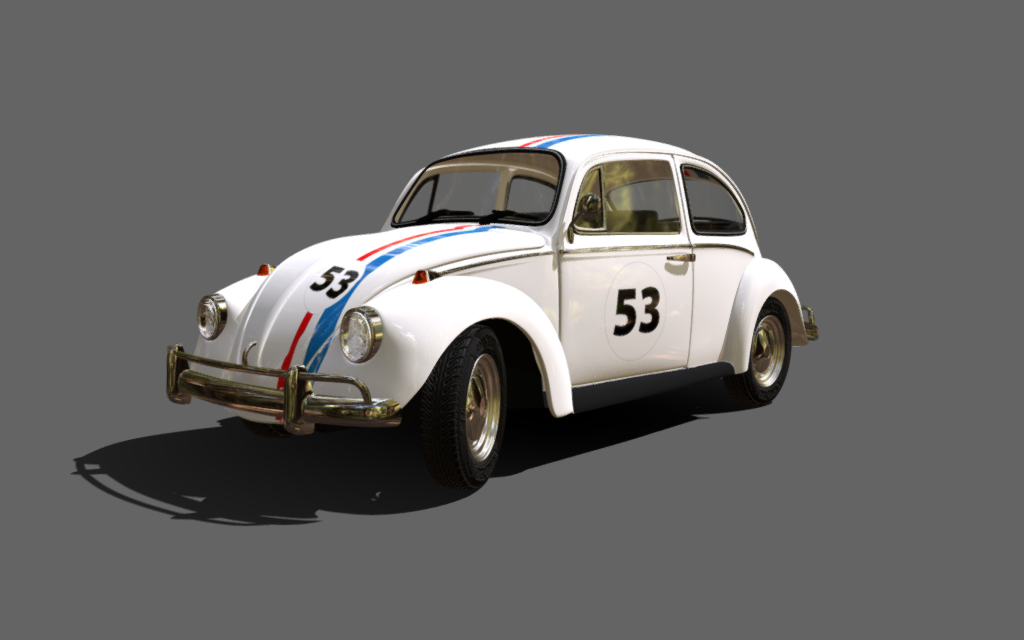VW Herbie 3d model