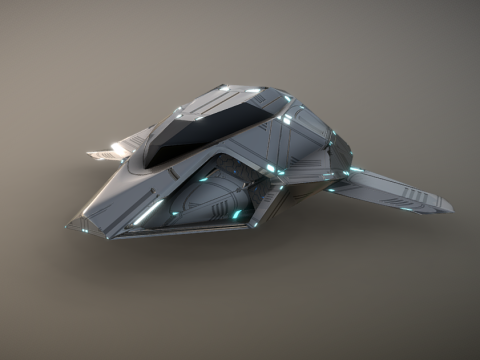 Verta Stealth Space Crusier 3d model