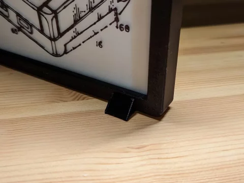 Wall Art Frame Feet 3d model