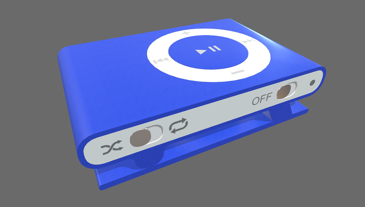 iPod Shuffle - Second Generation 3d model