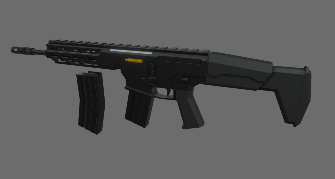 low-poly Howa Type 20 3d model