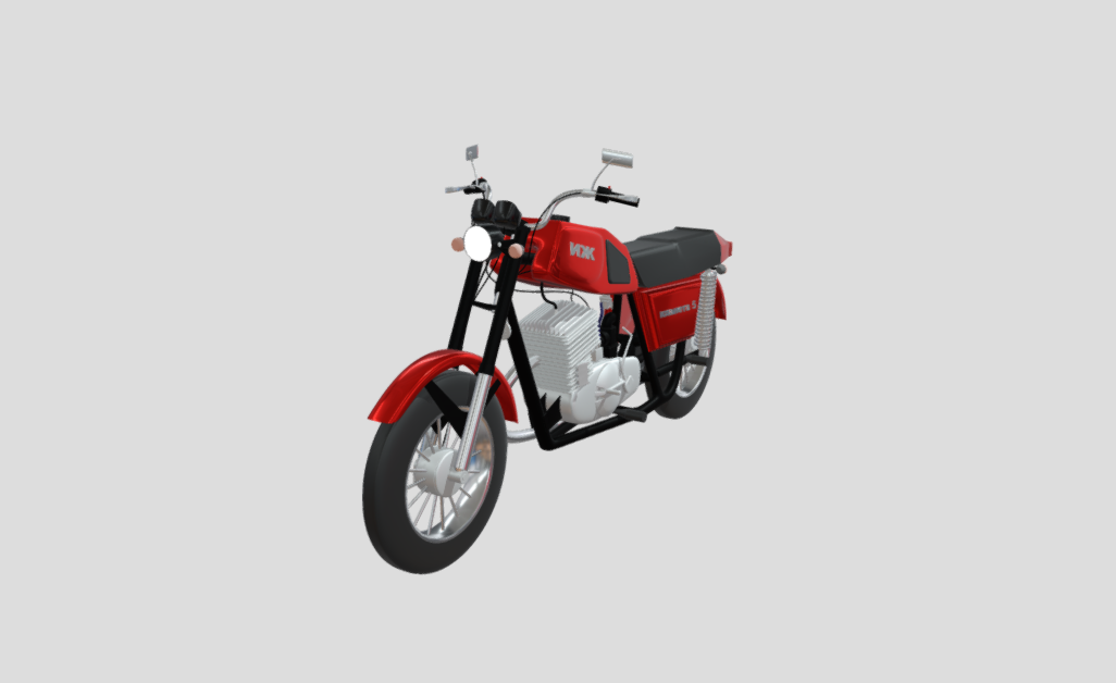 motorcycle of the USSR 3d model
