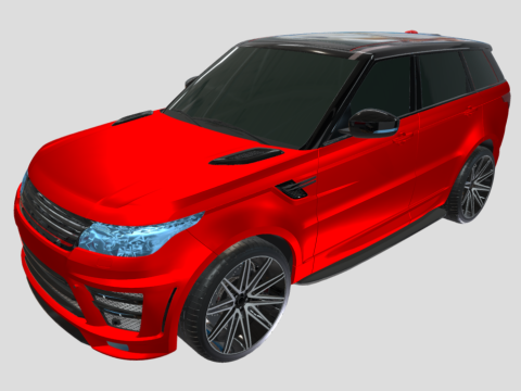2016 Custom Range Rover Sport 3d model