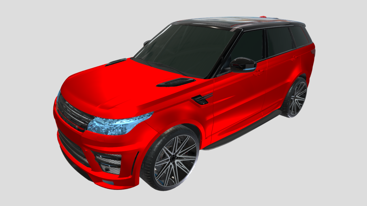 2016 Custom Range Rover Sport 3d model