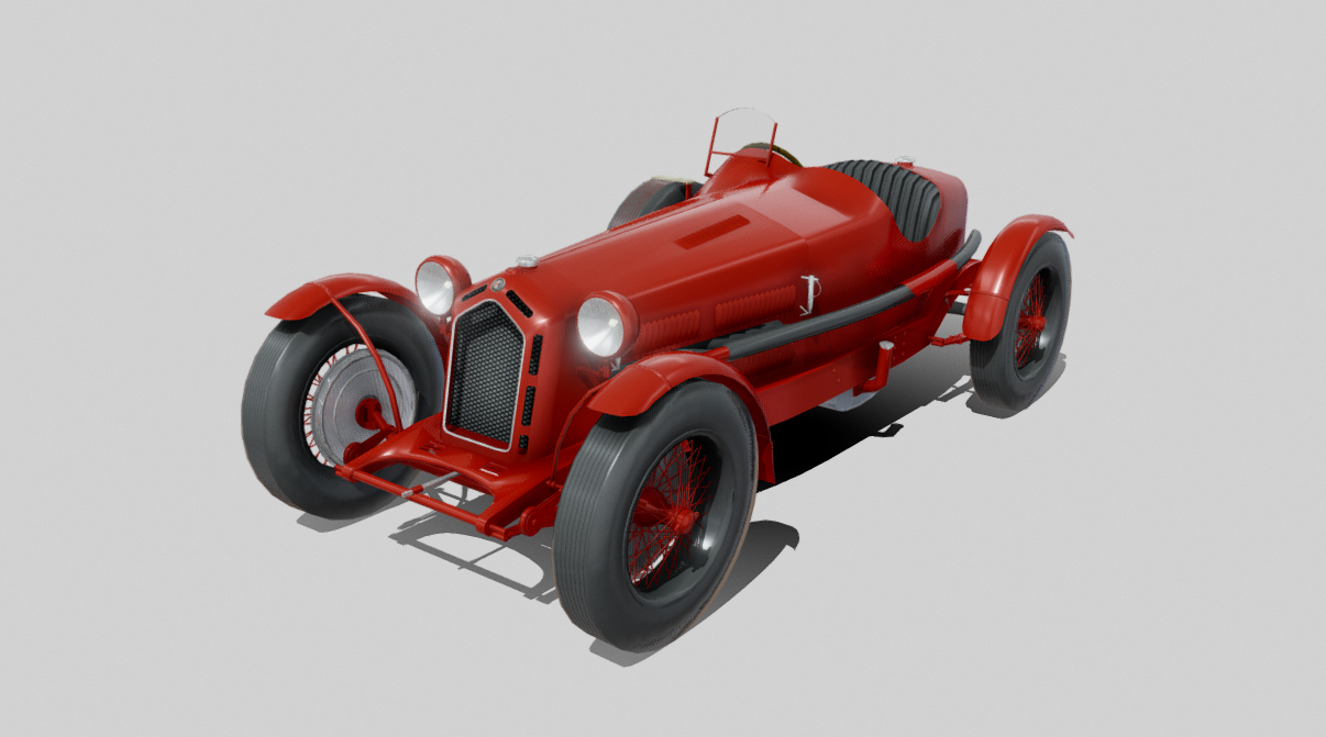 Alfa Romeo C8 Monza 1931 3d model