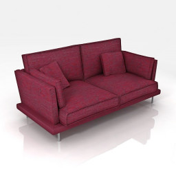 Alfinosa Leather Sofa 3d model