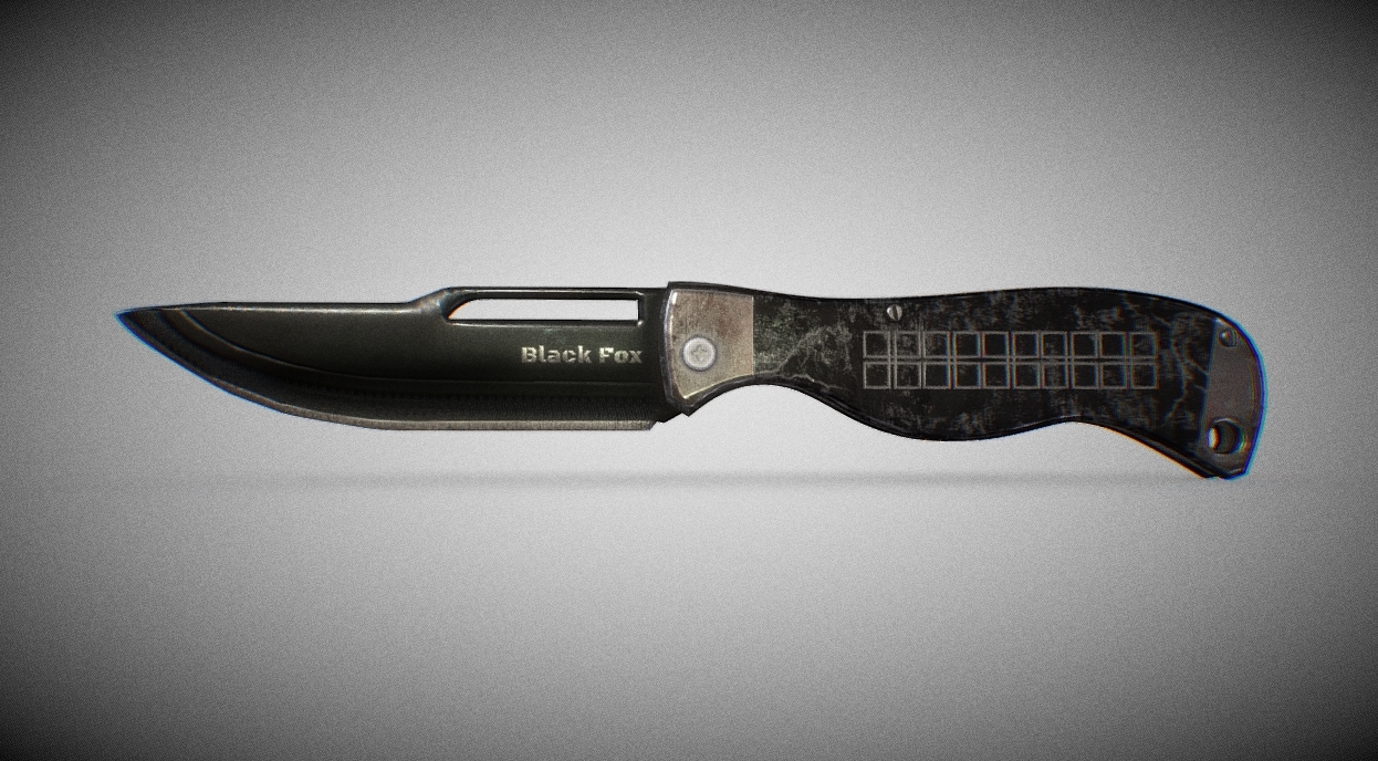 Black Fox jackknife 3d model