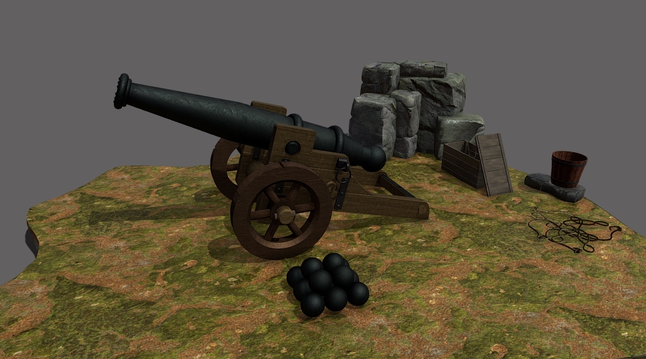 Cannon 3d model
