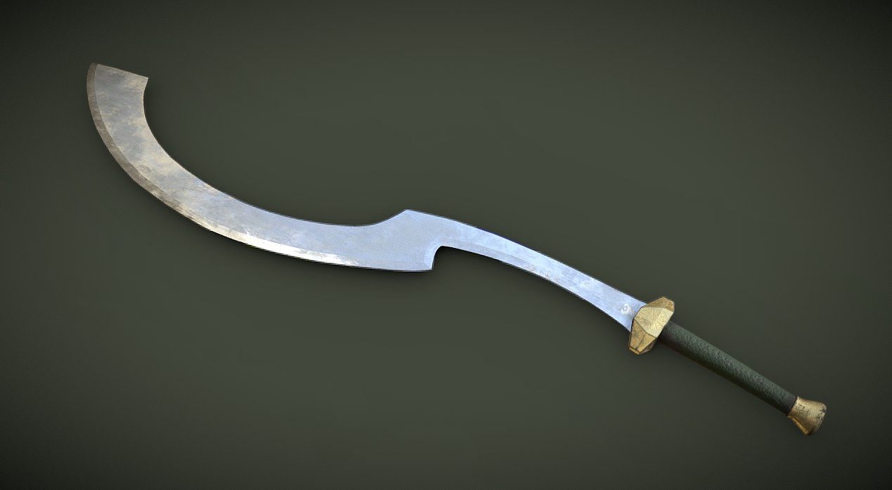 Egyptian Khopesh sword 3d model