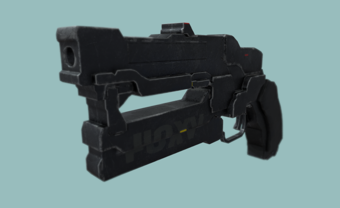 Futuristic gun 3d model