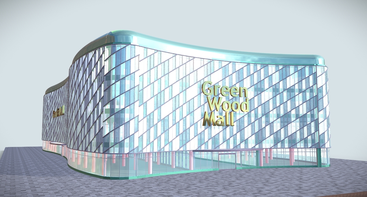 Green Wood Mall 3d model
