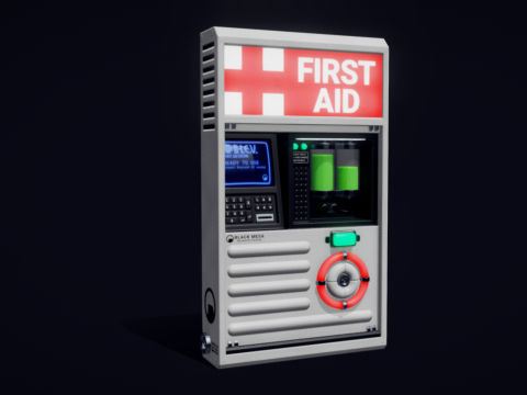 Half Life First Aid Station Remake 3d model