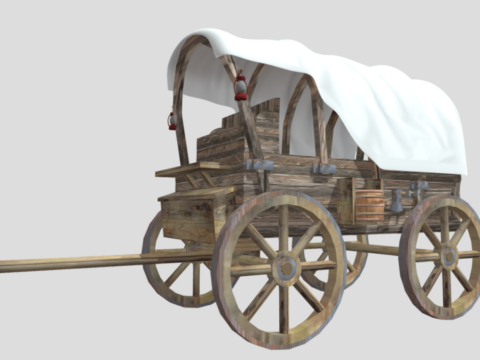 Horse Drawn Carriage 3d model