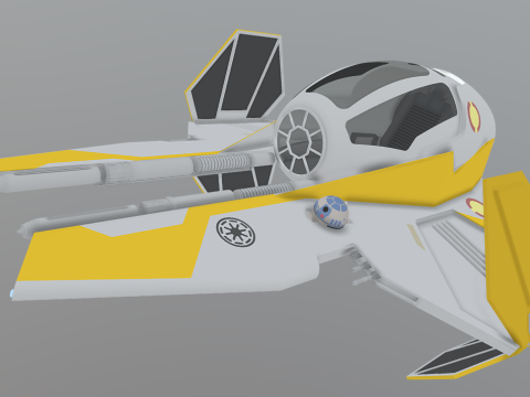 Jedi Eta-2 Interceptor 3d model