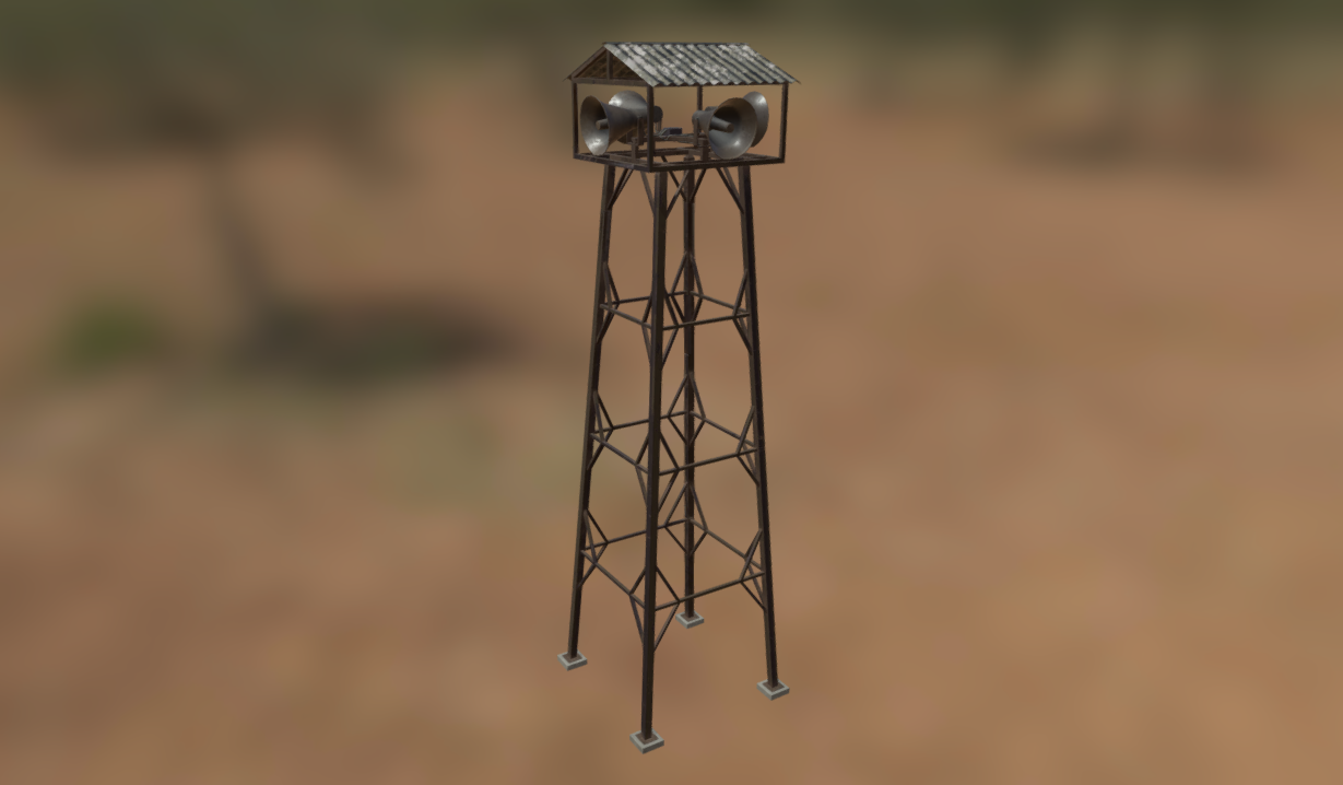 Loudspeaker Tower 3d model