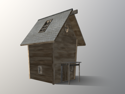Oak House 3d model