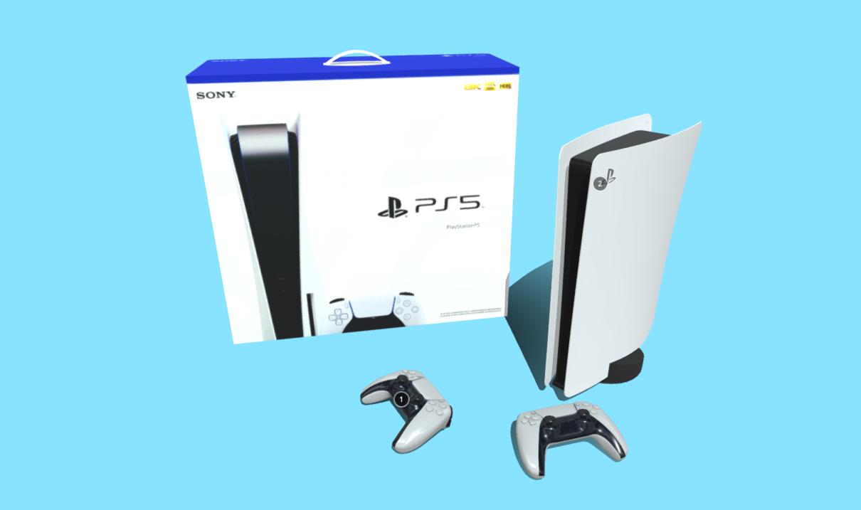 PS5 3d model