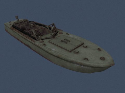PUBG Boat 3d model
