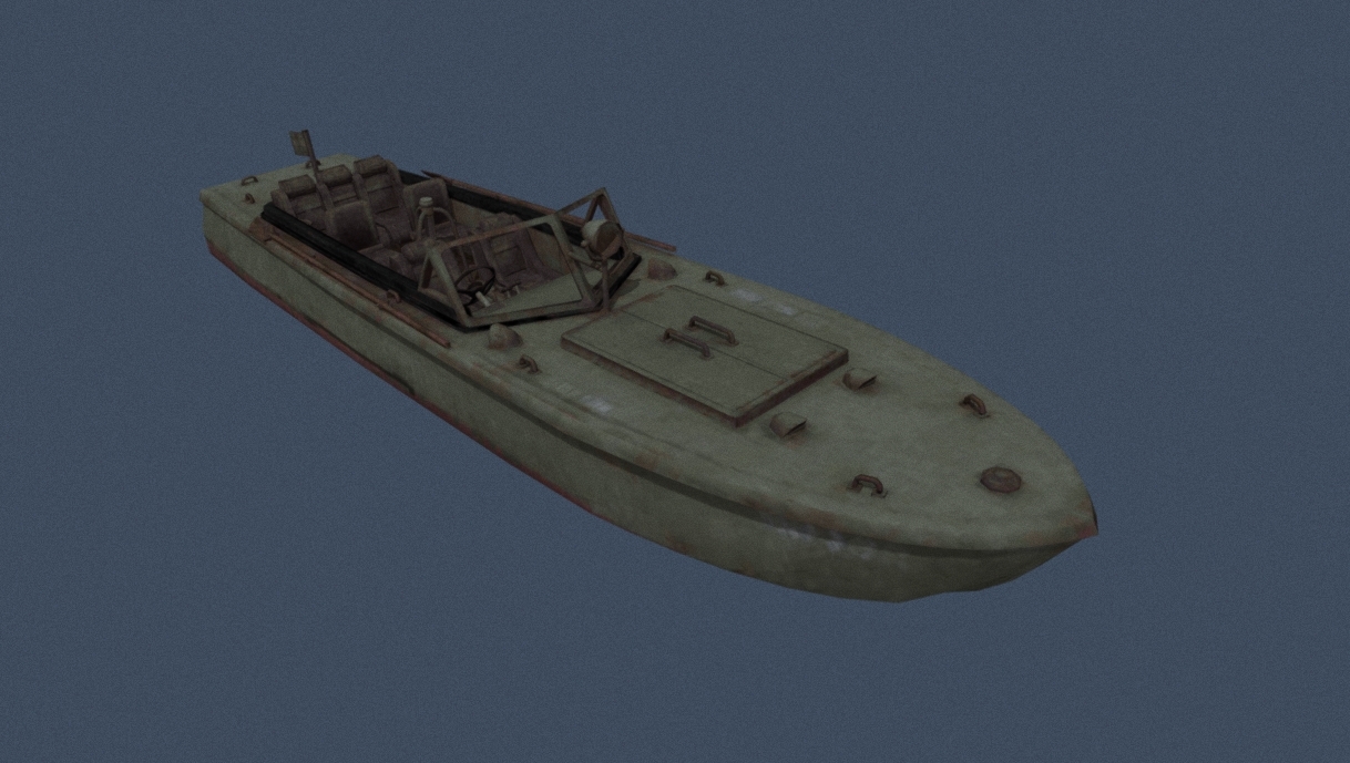 PUBG Boat 3d model