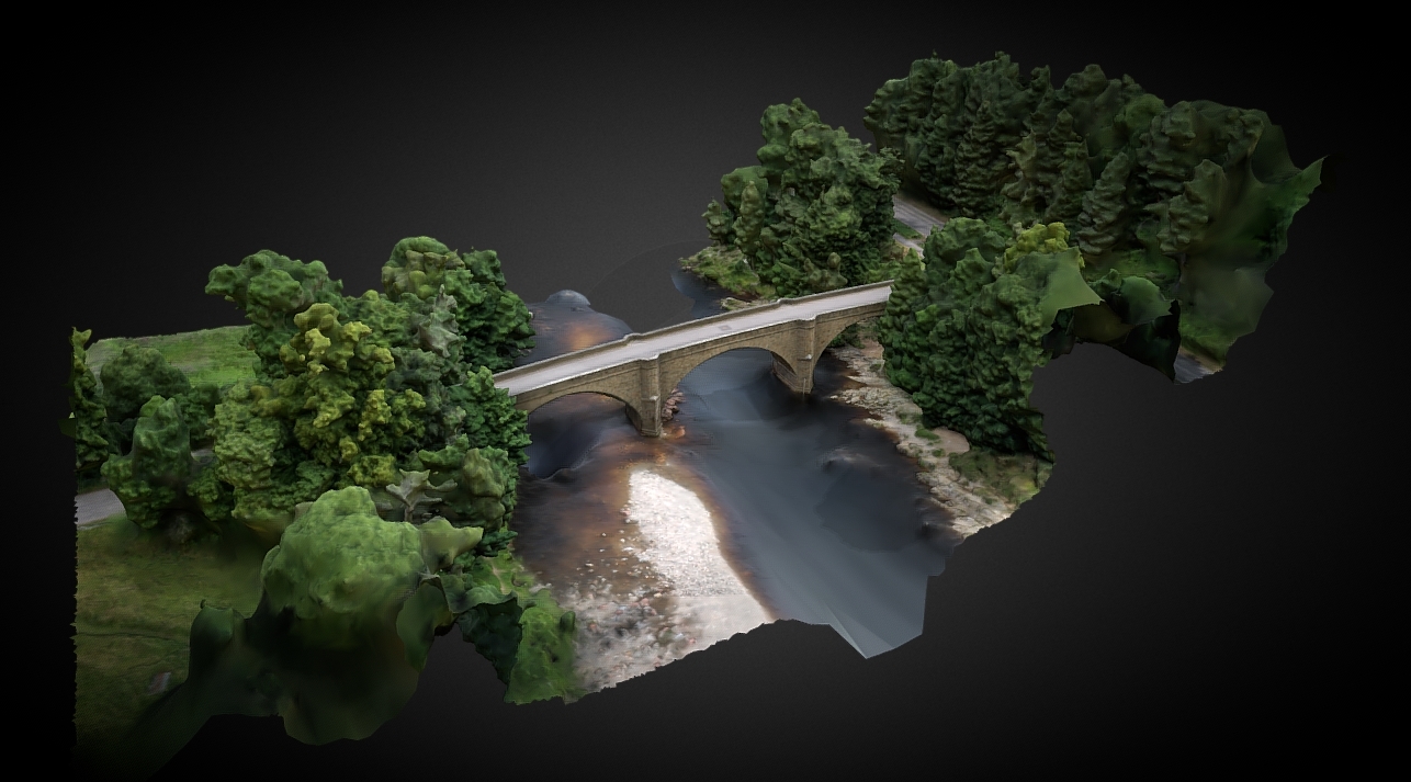 Potarch Bridge, Kincardine O'Neil 3d model