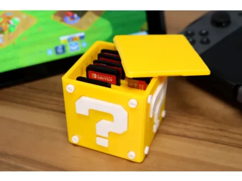Question Block Switch Cartridge Case 3d model