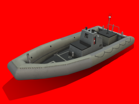 RHIB Boat 3d model