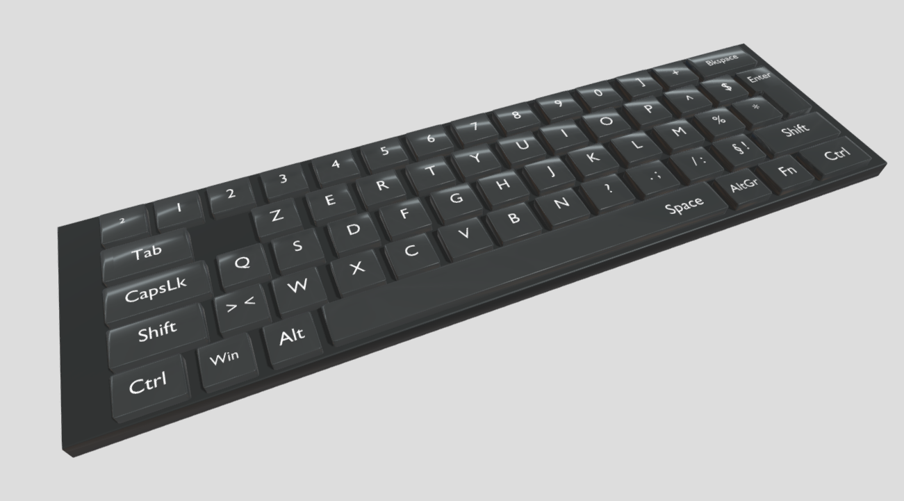 Realistic Keyboard 3d model