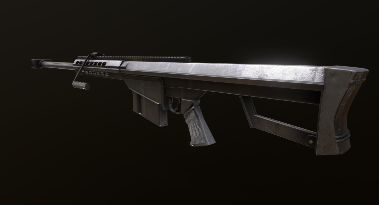 Sniper LT-20 tan M82 3d model