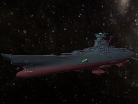 Space Battleship Yamato 3d model