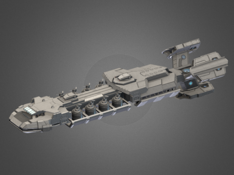 Starship Troopers Fast attack ship 3d model